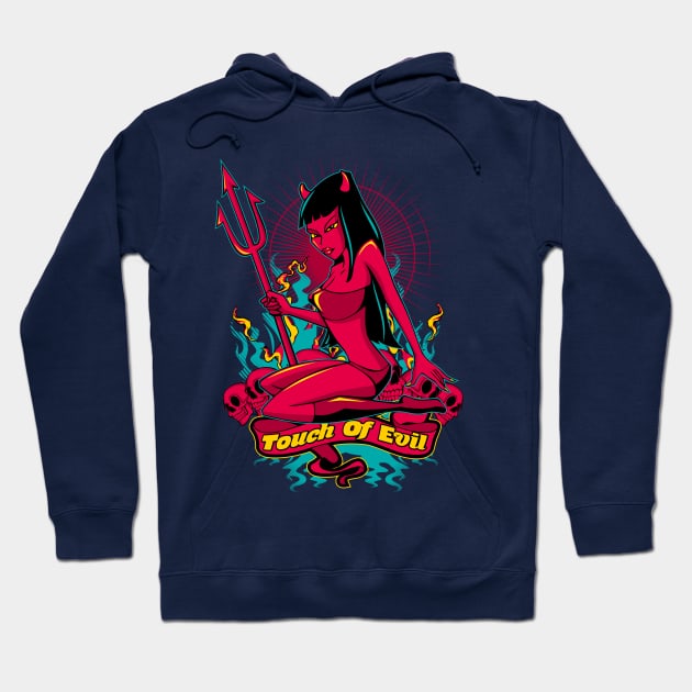 Devil Pin-Up Girl - Touch of evil Hoodie by fatline